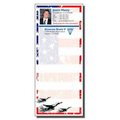 High Quality Notepad! 3 1/2" x 8" Patriotic Full-Color Notepads - 25 Sheets